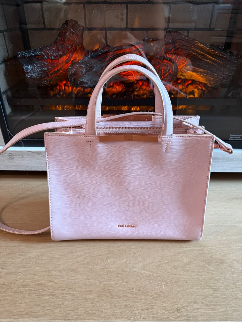 Ted Baker Pink Bow Leather Bag